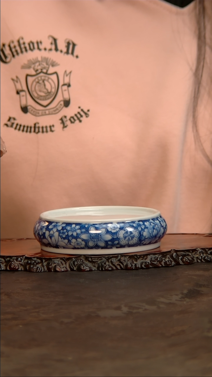 【闪购商品】青花手绘万花盖置