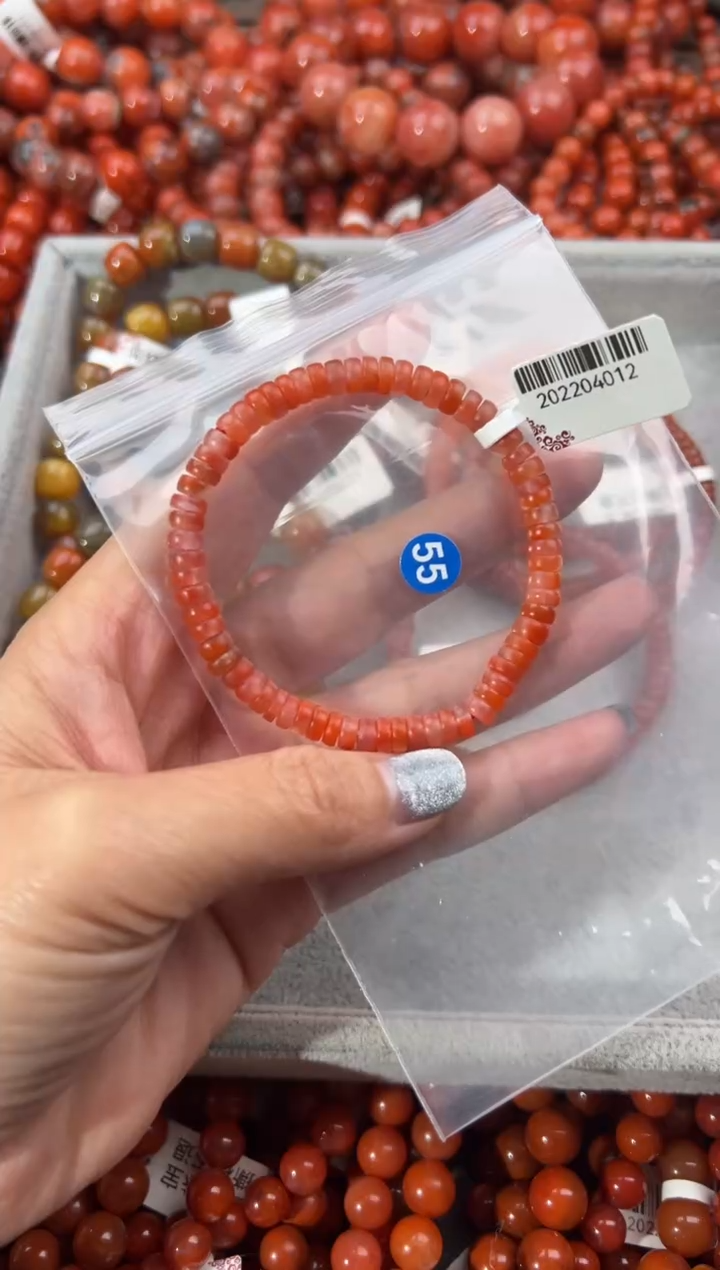 未镶嵌手串南红玛瑙5+