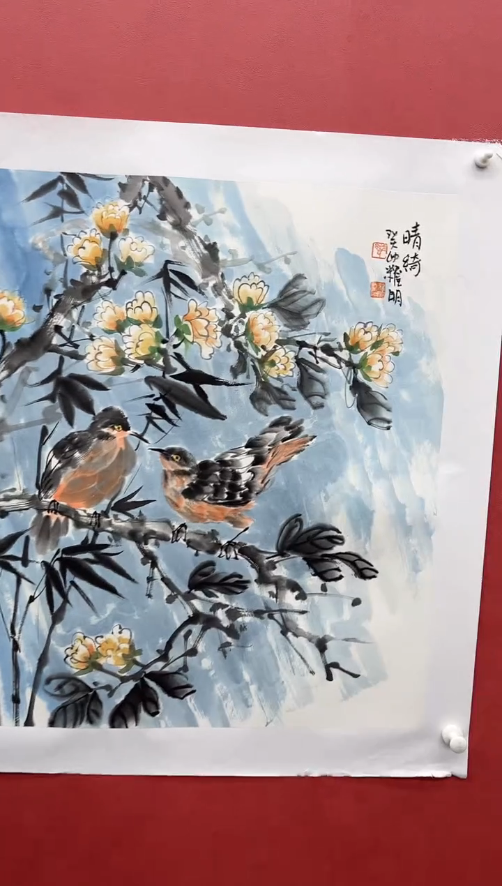 【闪购商品】绘画都耀明-4平尺-纸片-花鸟