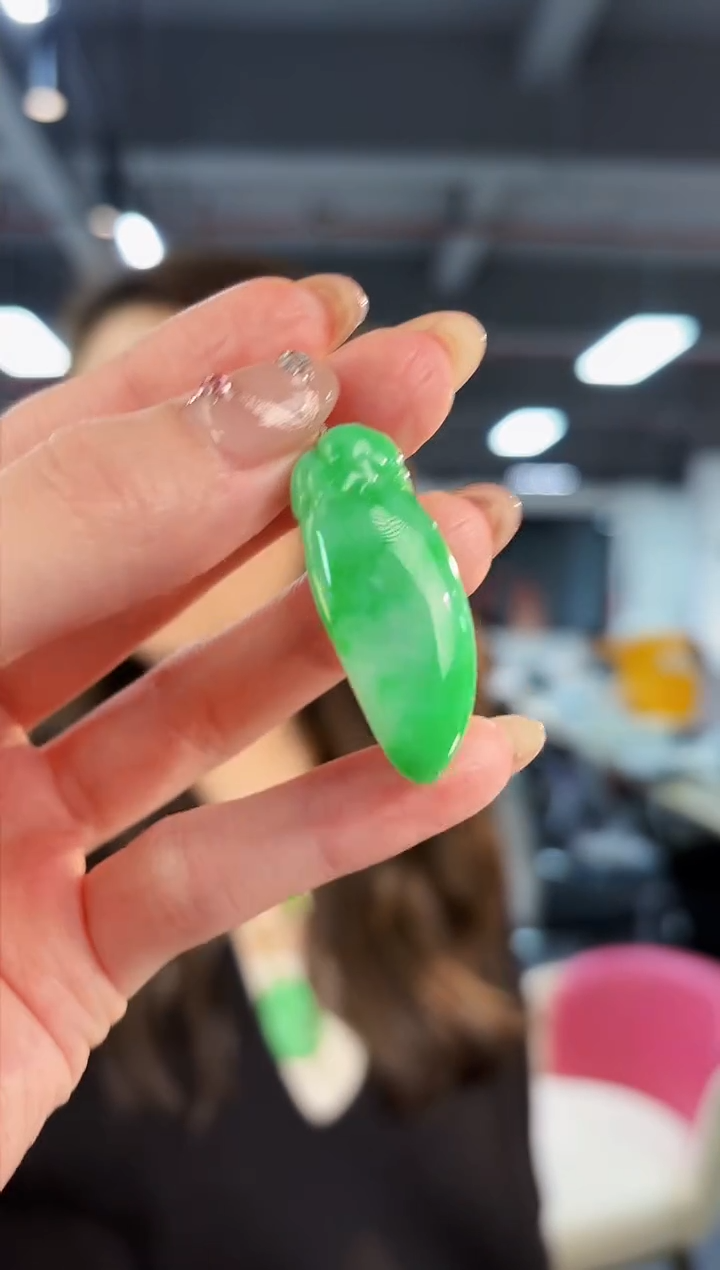 【闪购商品】翡翠颈饰18K金镶嵌缅料A货/支持复检/一件