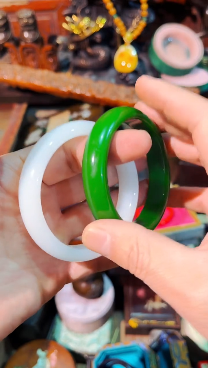 【闪购商品】和田玉颈饰未镶嵌安哥精选专属链接04504504一对