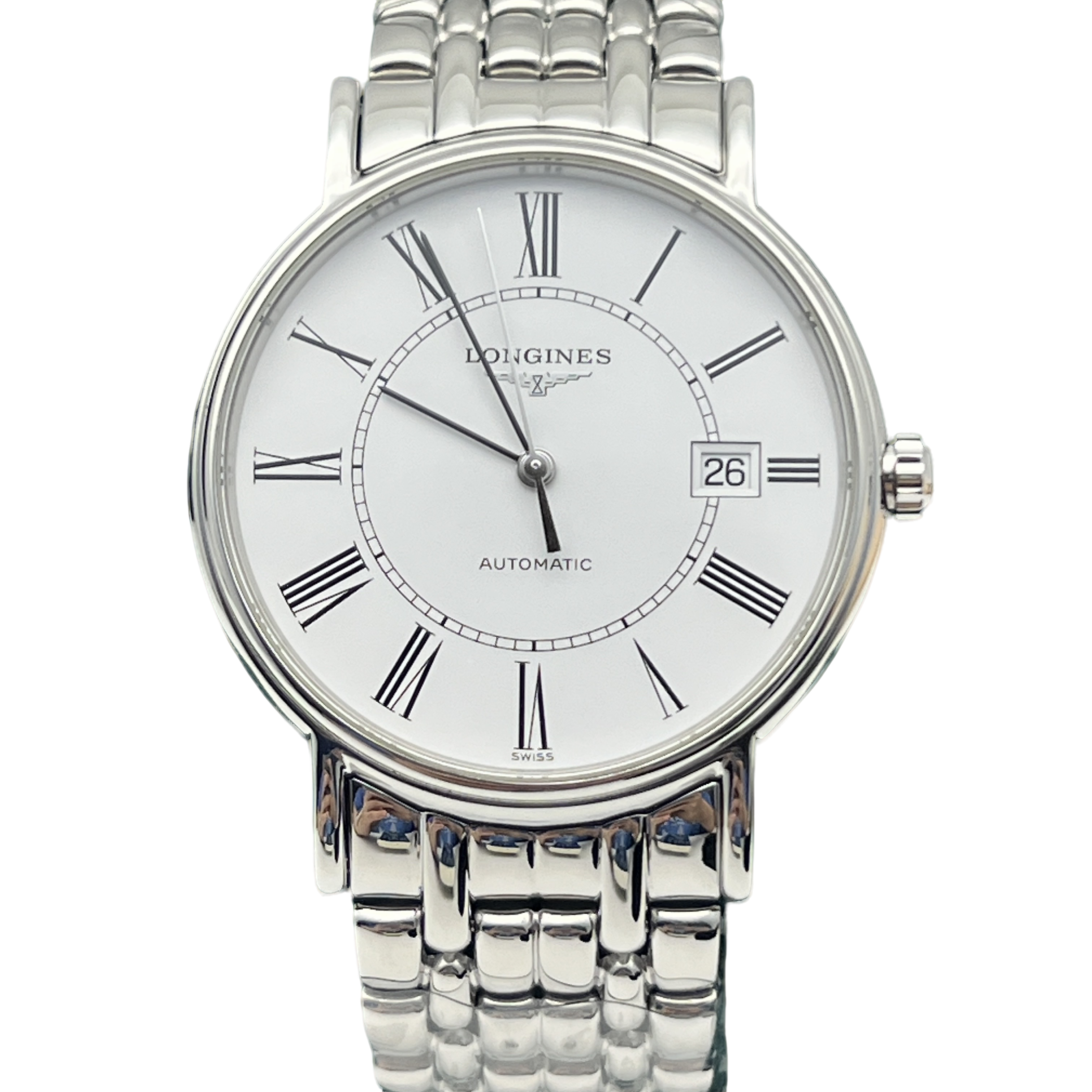 99新 Longines/浪琴 瑰丽/臻耀/男机械白盘/921/公价12000/38.5MM