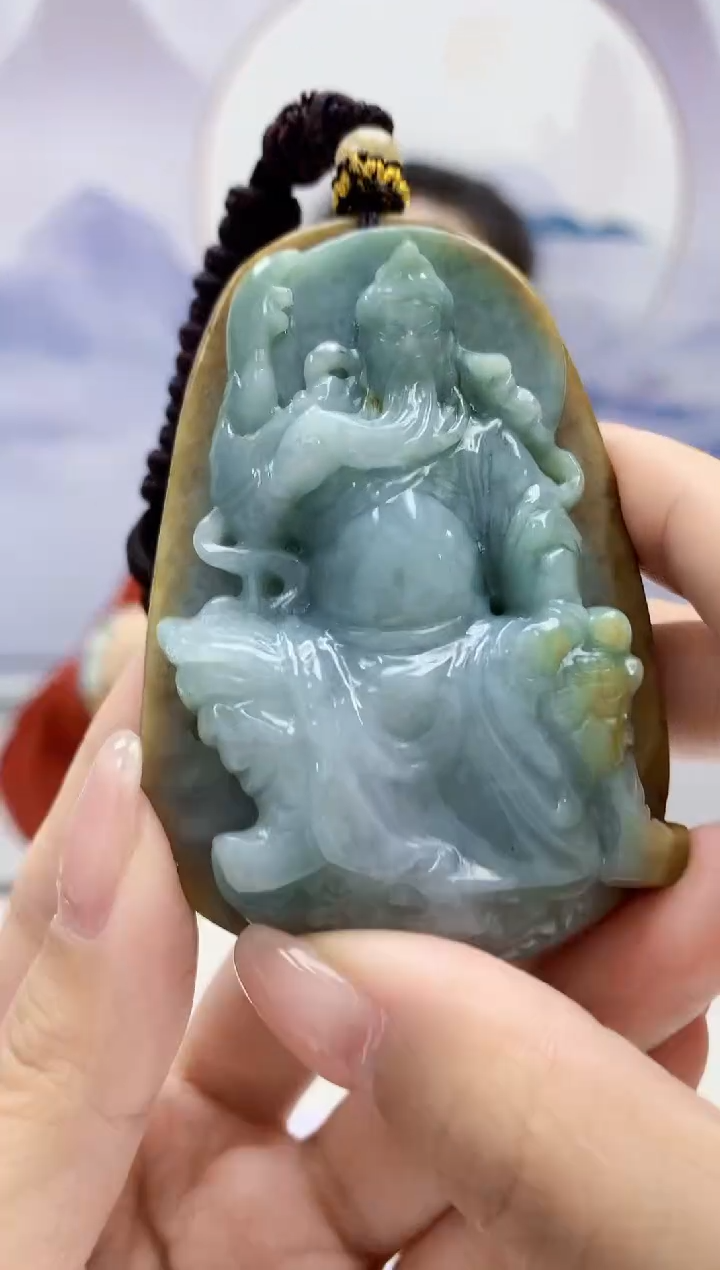 【闪购商品】定制翡翠未镶嵌5156kk-毛货挂件106