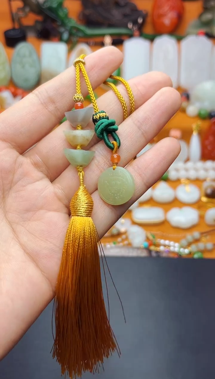 和田玉未镶嵌挂件挂件