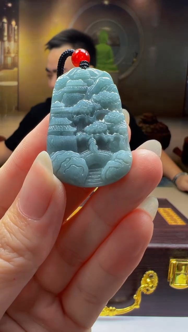 翡翠未镶嵌颈饰SY2025-7-13-43