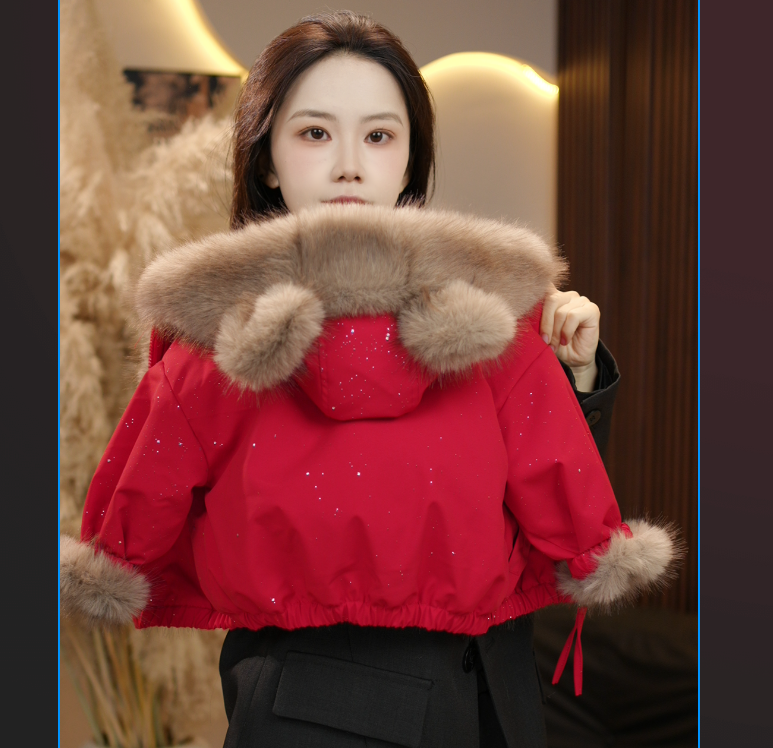 【现货】DJ2025新秋冬外套儿童双面穿加绒加厚百搭休闲毛毛外套8769