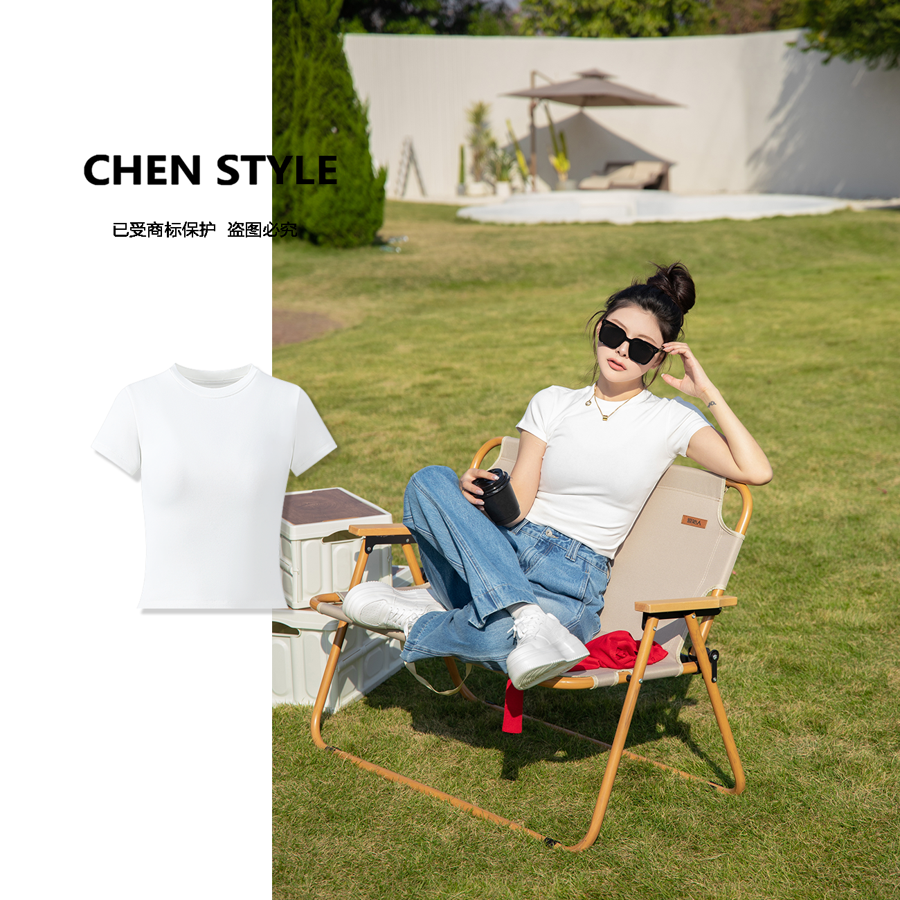 诗诗~【人生白T】Y59887春款净版显瘦辣妹短袖