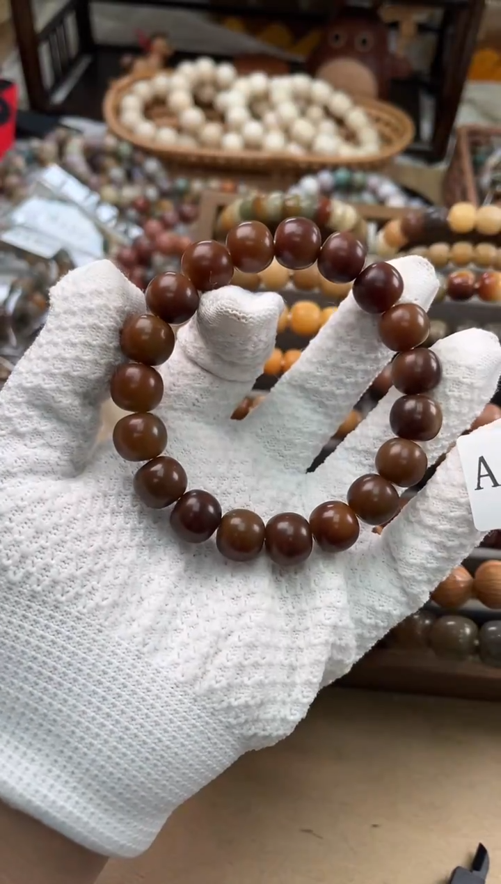 手串菩提根/象牙果安**)a266 卡14 干磨瑕疵