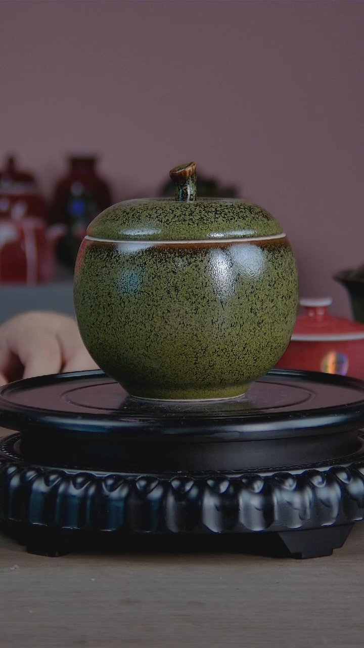 景韵堂仿清茶叶末釉