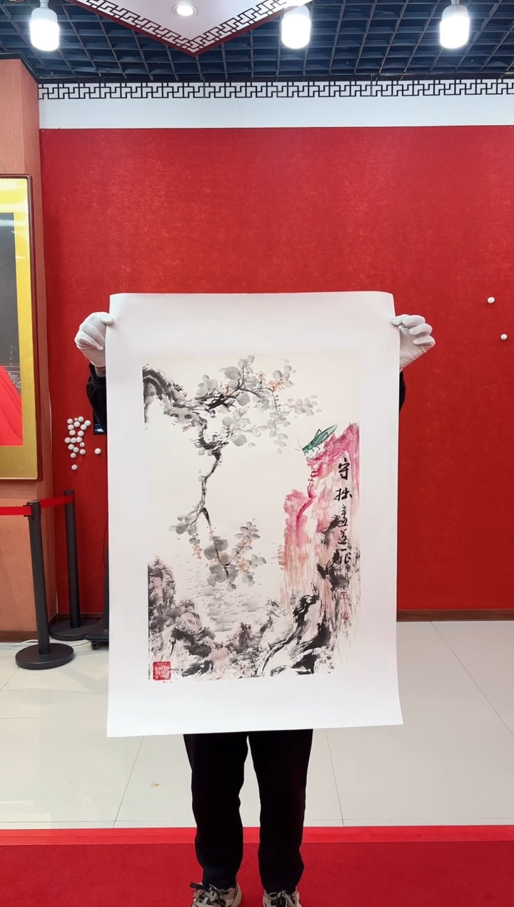 【闪购商品】国画道一老师亲笔绘画作品D74