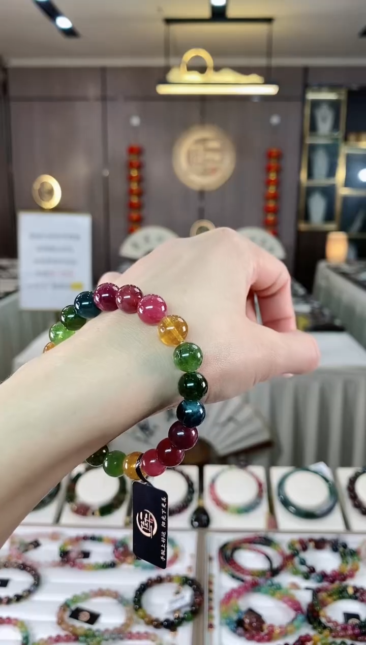 【闪购商品】碧玺单圈手串9mm+未镶嵌（多样性发一条）hon