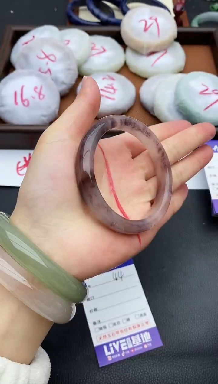 未镶嵌手镯石英质玉44+57/58