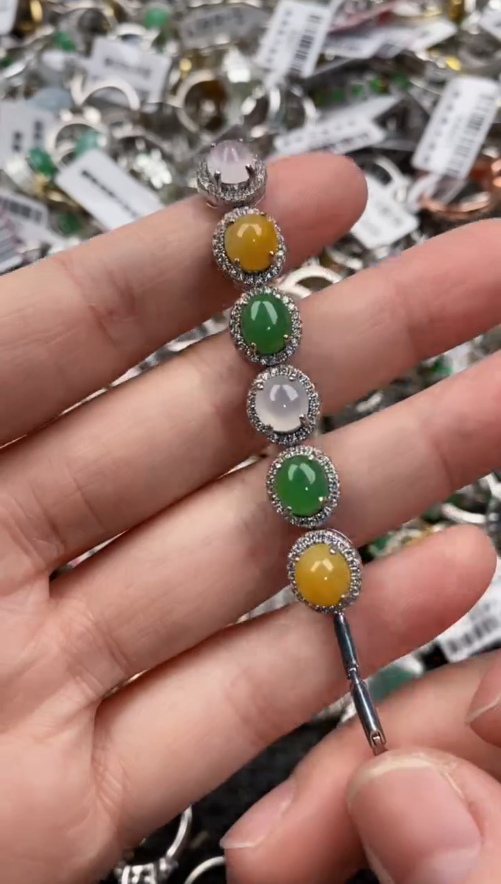 银S925镶嵌戒指翡翠777                 6