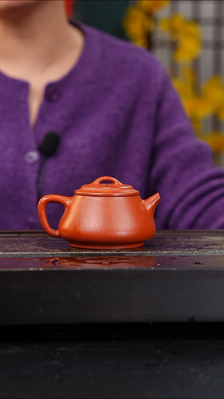 茶壶紫砂小煤窑朱泥饮瓢165cc吴国仙