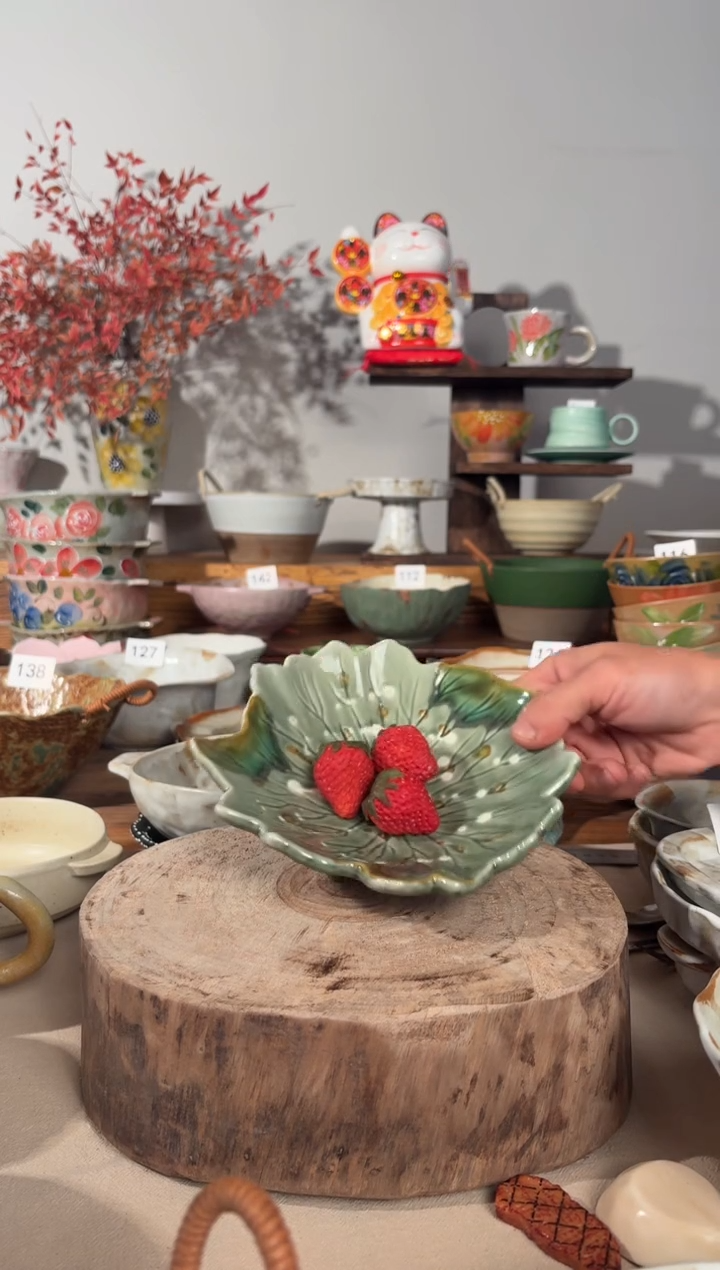 陶瓷152手作粗陶餐具1个装