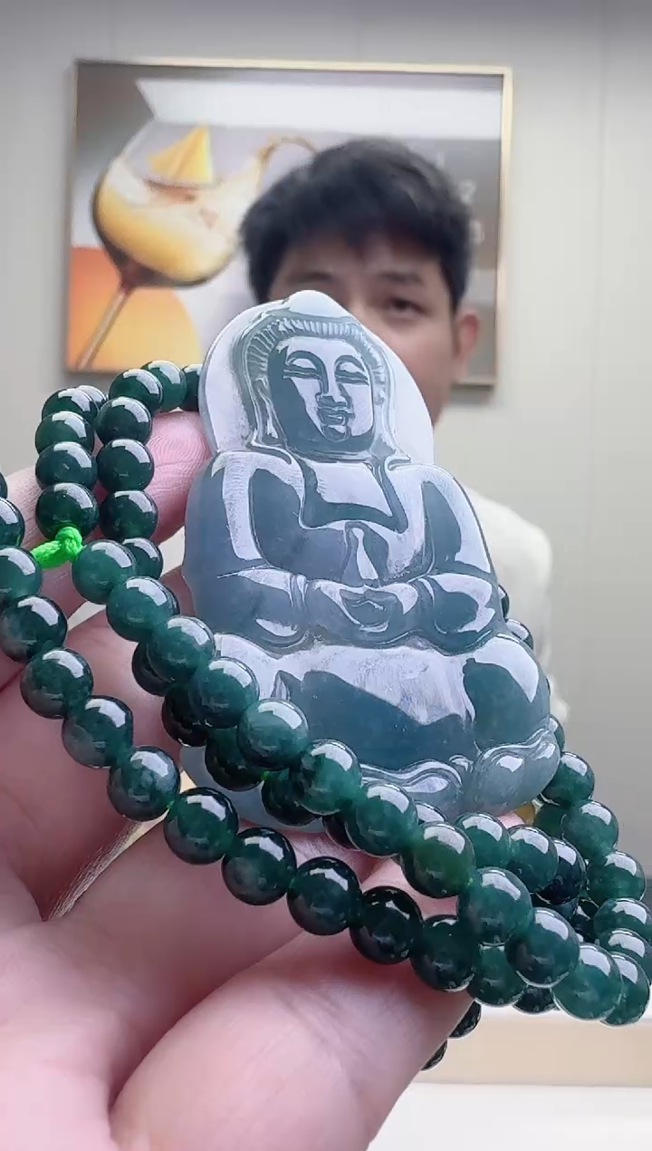 颈饰未镶嵌翡翠天然A货翡翠 多样性随机发其一