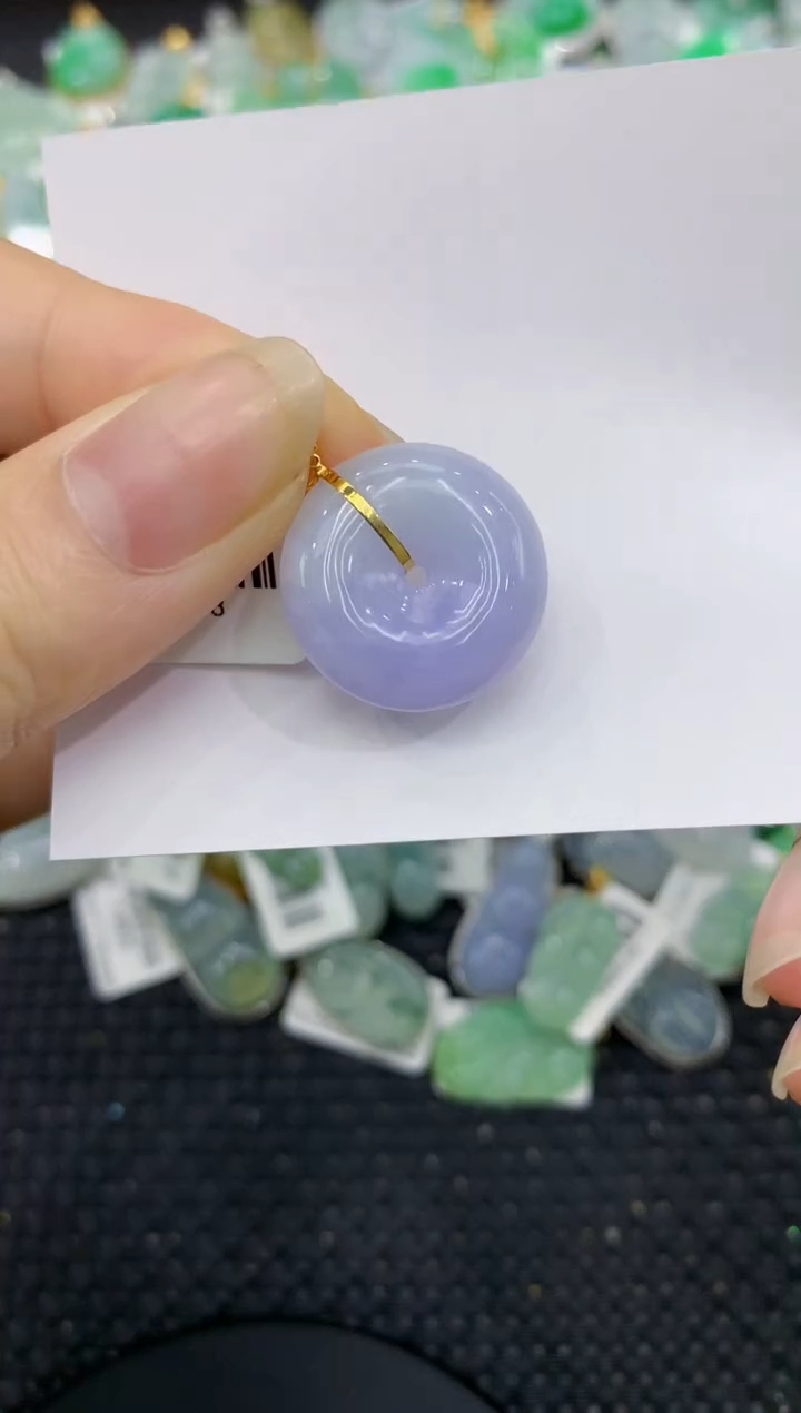 【闪购商品】翡翠颈饰18K金镶嵌8888888888