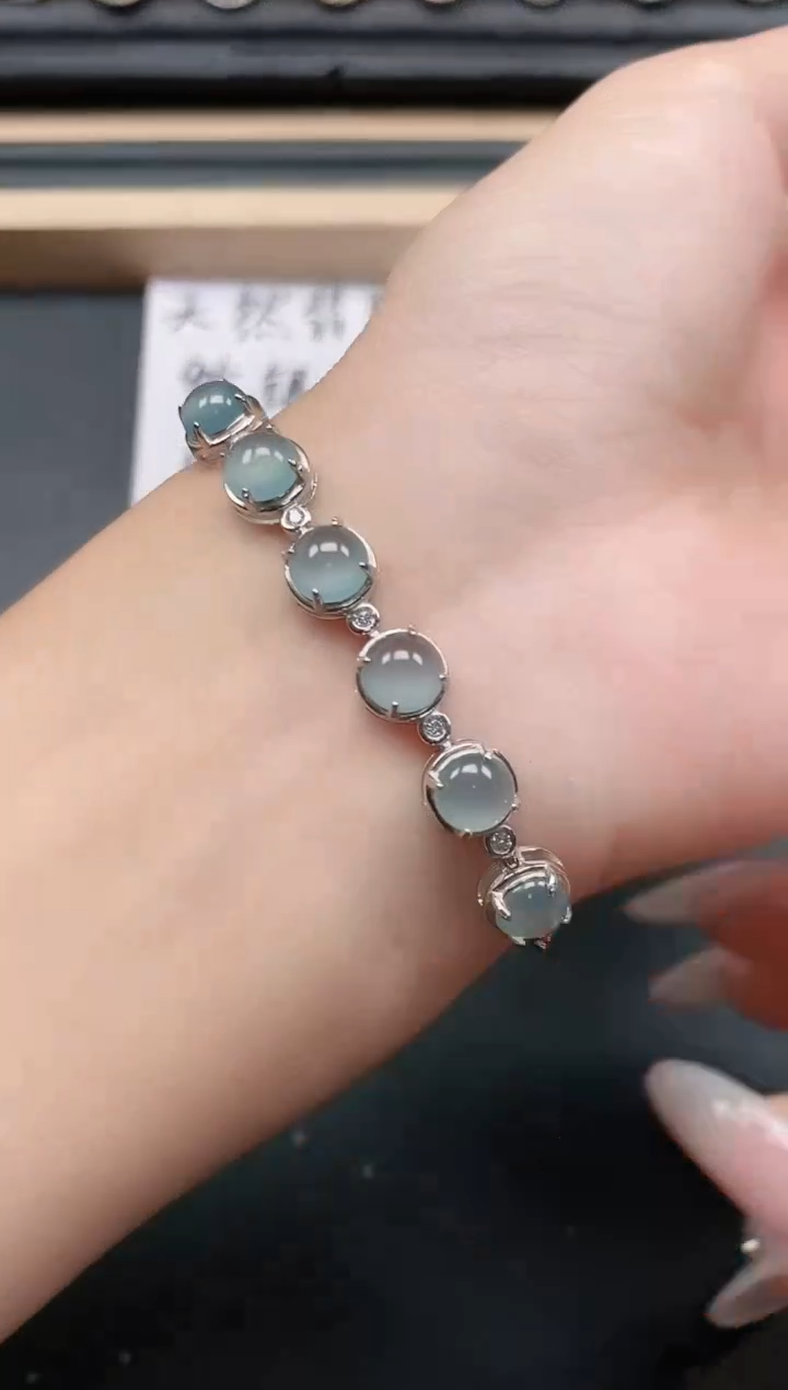 翡翠戒指银S925镶嵌11111