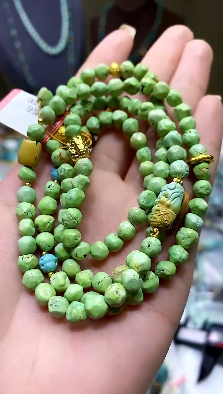 【闪购商品】绿松石未镶嵌项链749