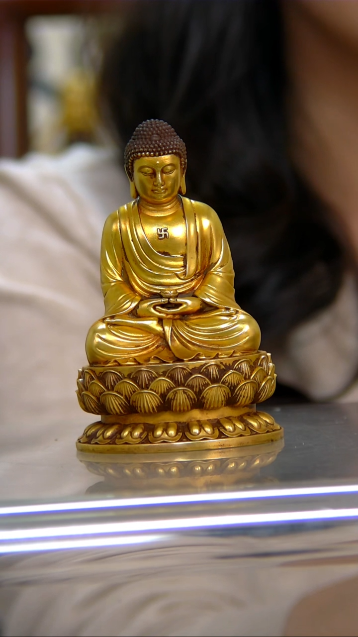 【闪购商品】紫铜鎏金 9分阿弥陀佛E20430-Z