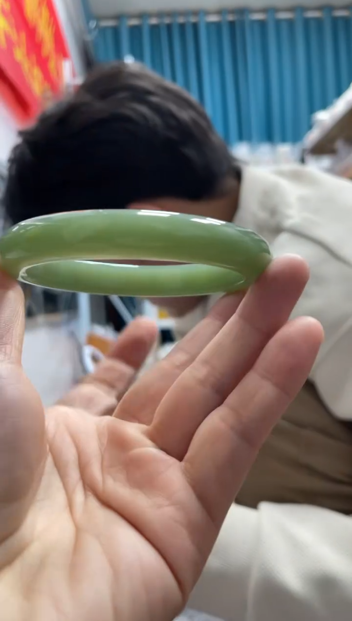 【闪购商品】和田玉颈饰未镶嵌A13且末蓝正圈62