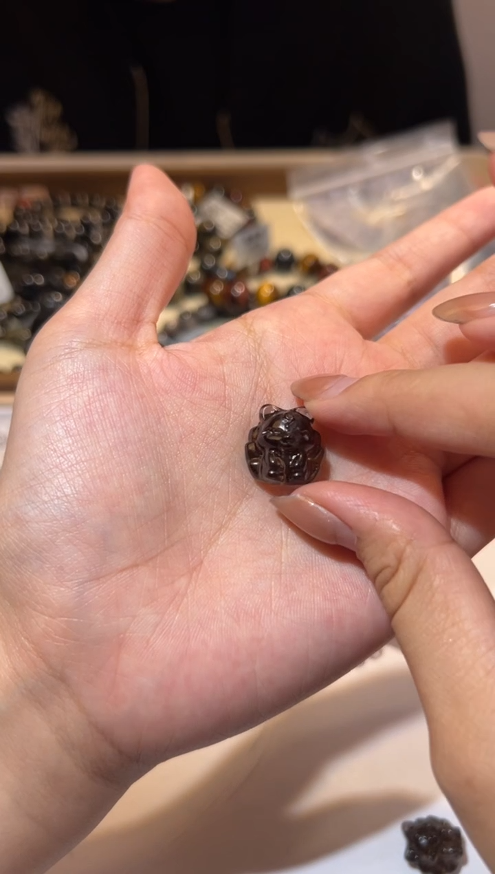 【闪购商品】黑曜岩吊坠(不含链)未镶嵌冰曜狐狸