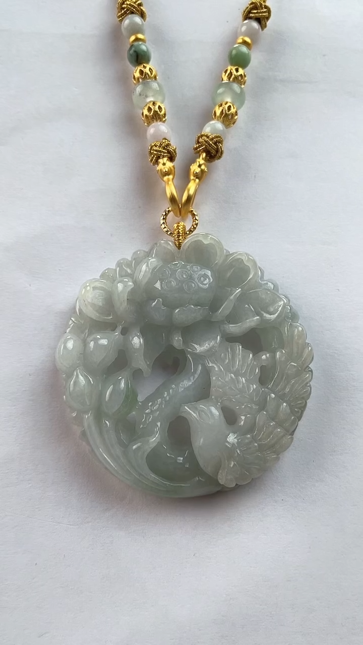 【闪购商品】翡翠颈饰未镶嵌1906赠链,部分宝贝微瑕主播介绍为准