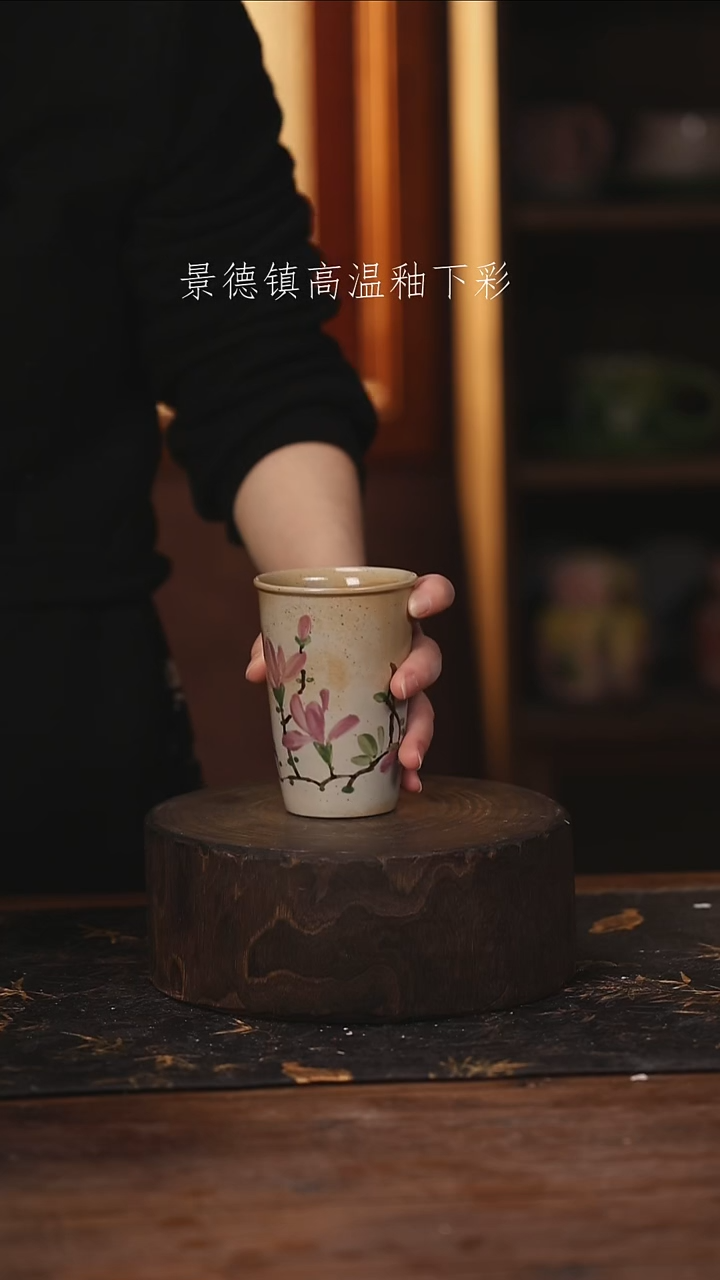 陶瓷景德镇高温釉下手绘陶瓷@L776@