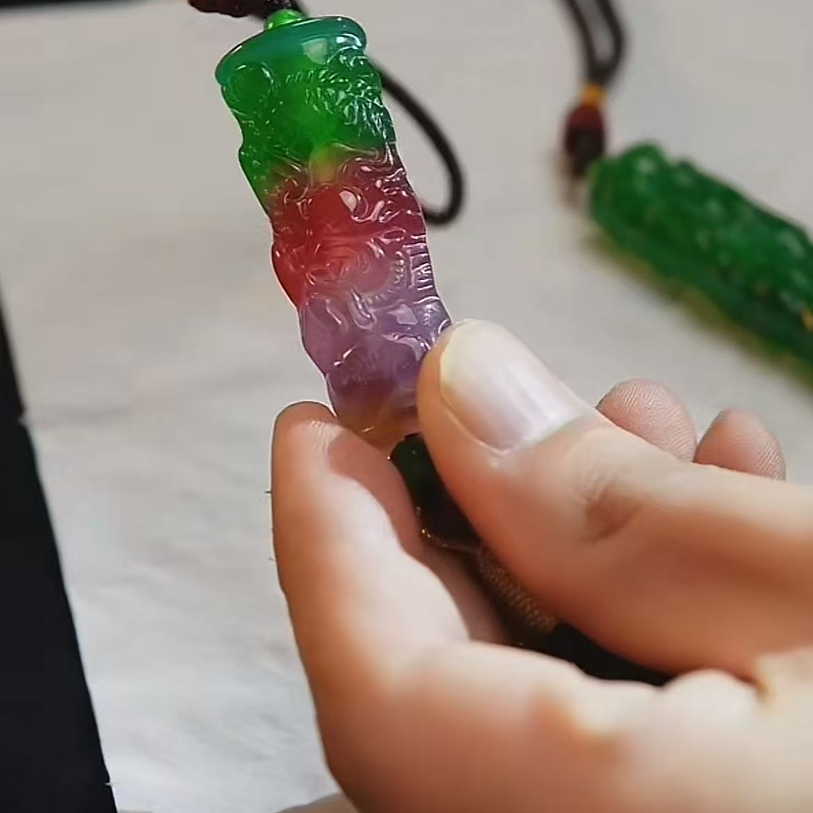 《清代》翡翠  楚韵汉风收藏馆  勒子