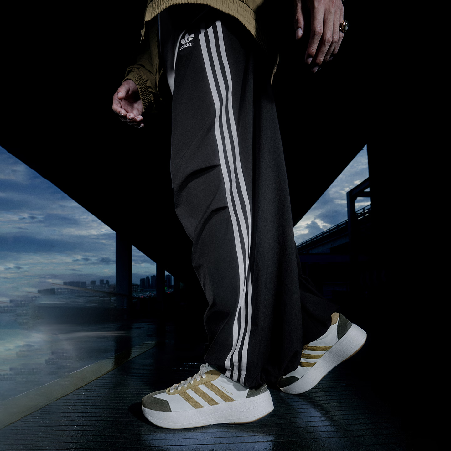 adidas/阿迪达斯PARACHUTE PANT宽松运动伞兵裤KC2638