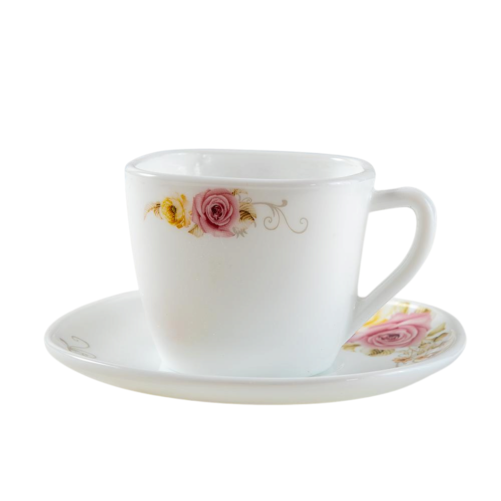 白玉玻璃咖啡杯下午茶具新款家用奢华复古