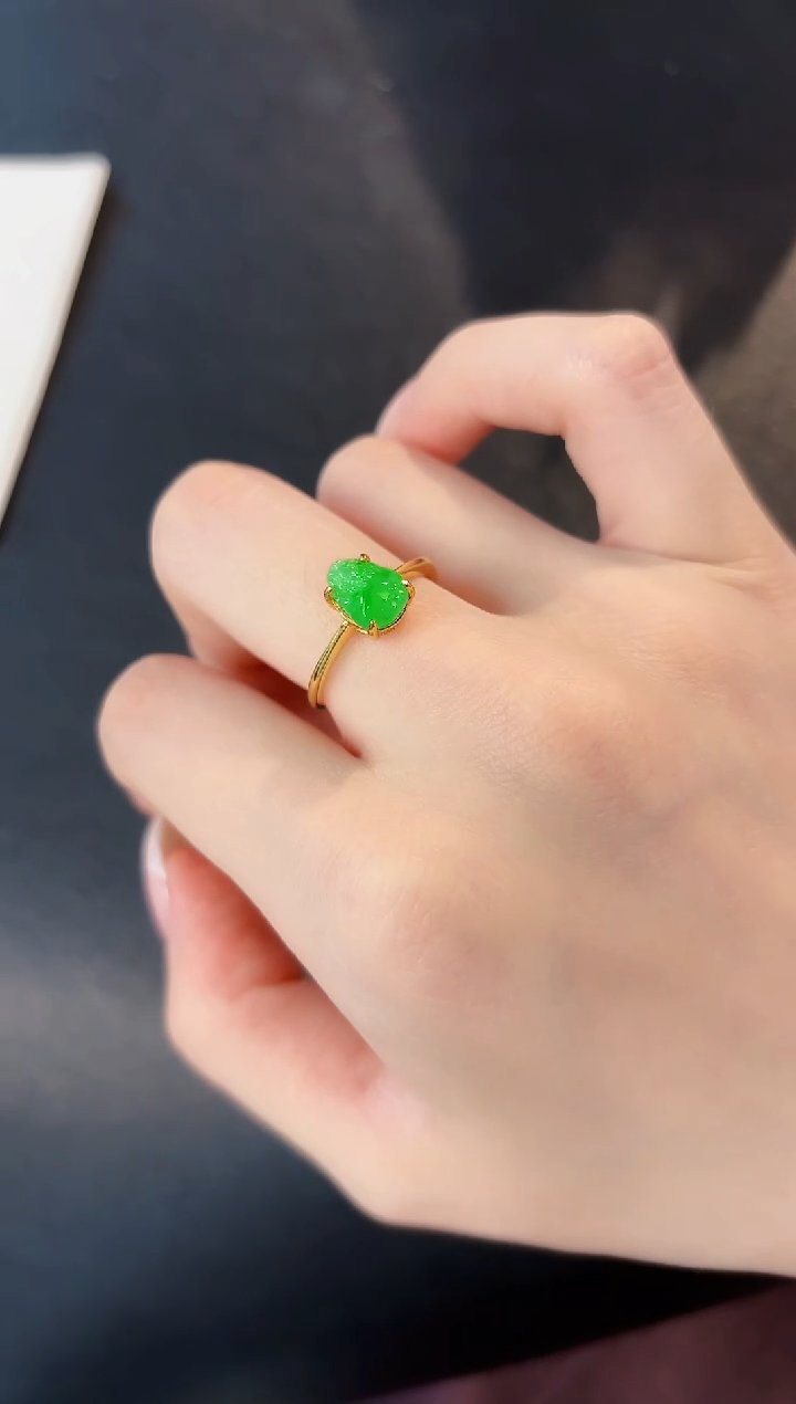 翡翠戒指未镶嵌 缅料A货/支持复检/一件