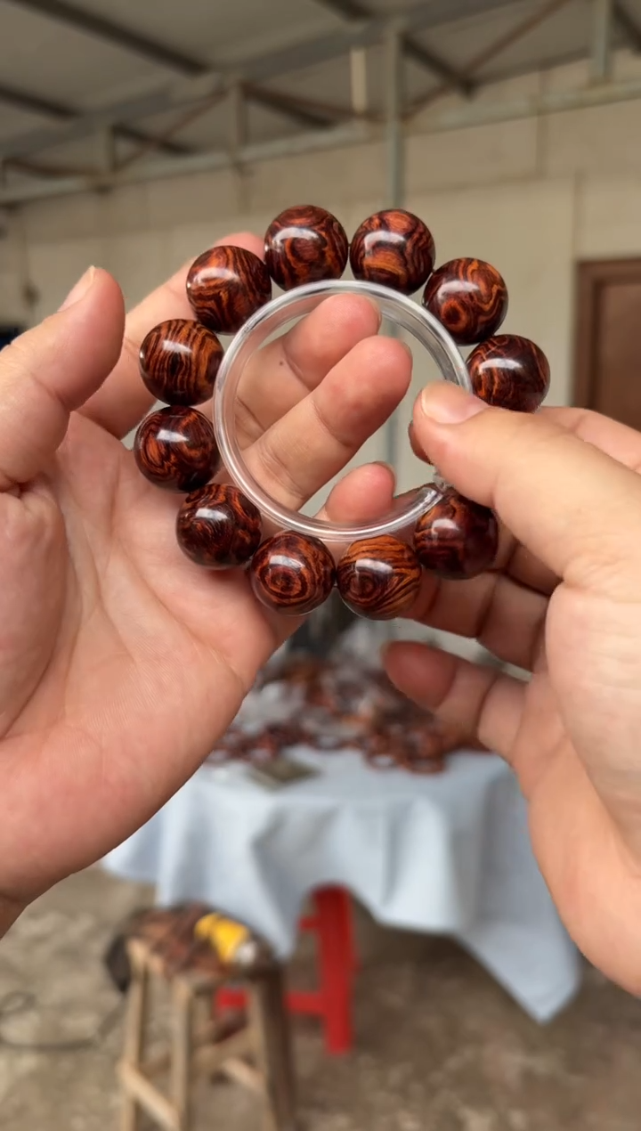 黄花梨/降香黄檀听*海南黄花梨2.0饱满花纹手串