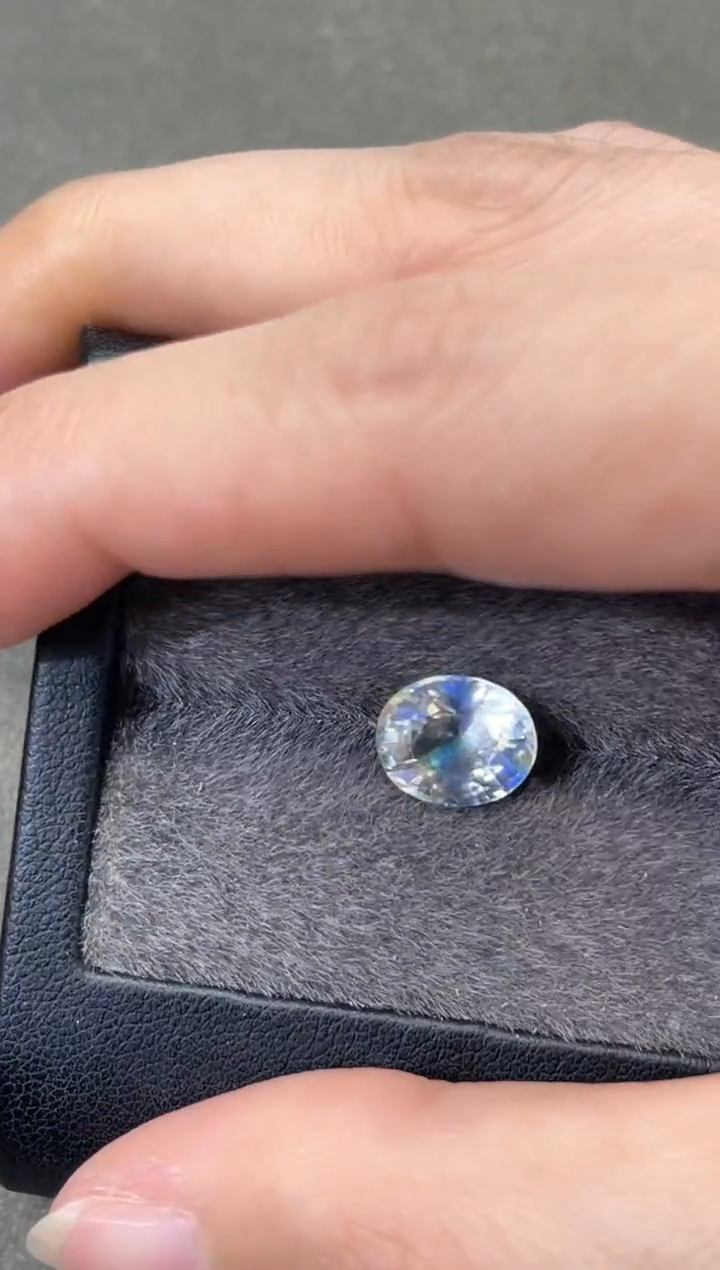 月光石裸石3.01ct彩色