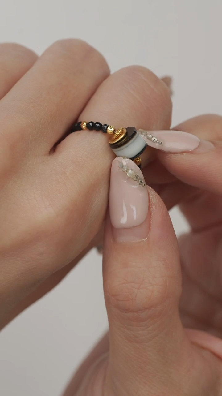 亚克力好看的剁珠戒指