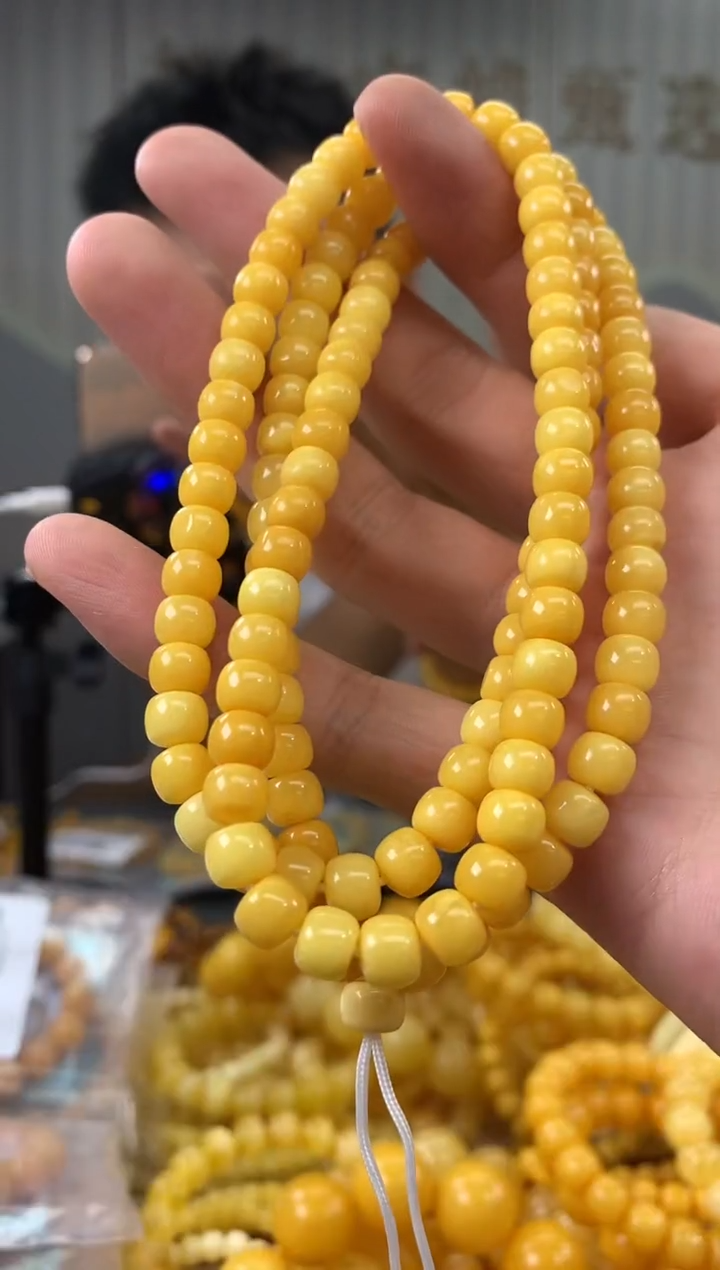 未镶嵌蜜蜡裸石链子