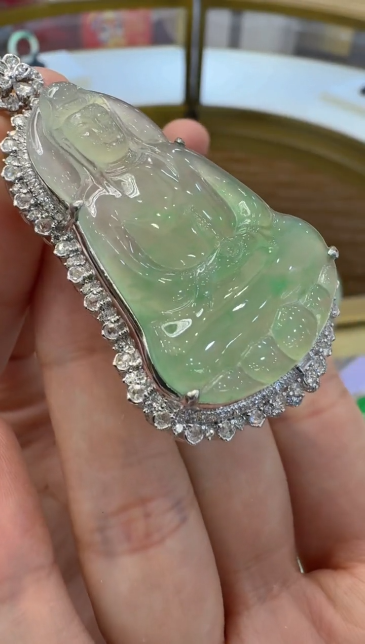 【闪购商品】翡翠吊坠(不含链)18K金镶嵌多样性团购发一件