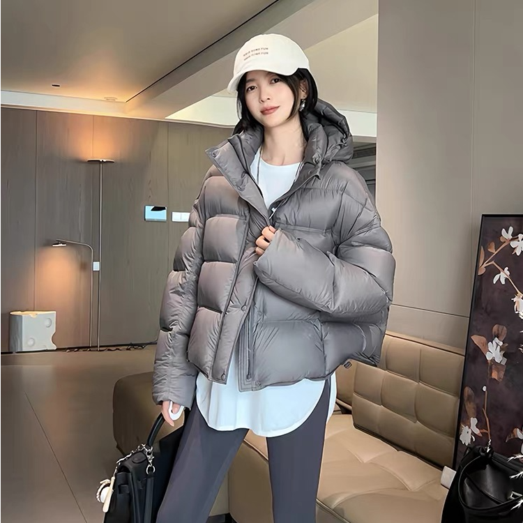 绒子含量90% 冬季新款时尚百搭短款连帽女装羽绒服外套033