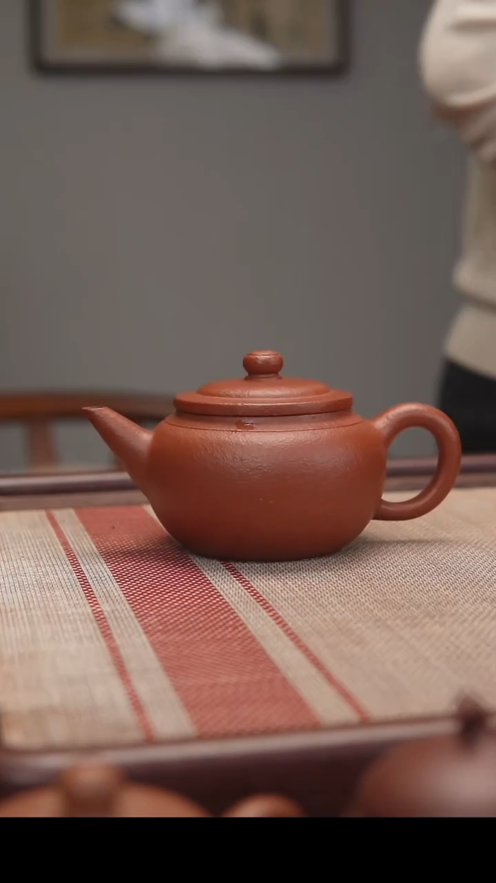 茶壶紫砂怿微瑕生砂朱泥仿古刻绘不退不换