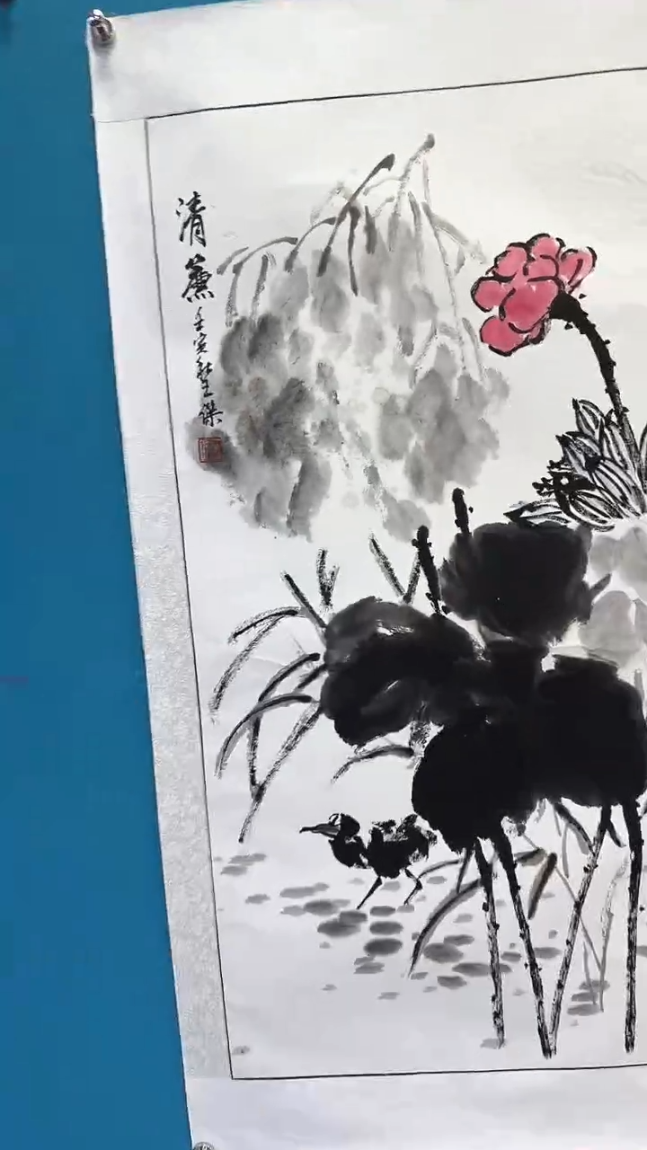 国画瀚美居艺术手绘国画-三尺花鸟12