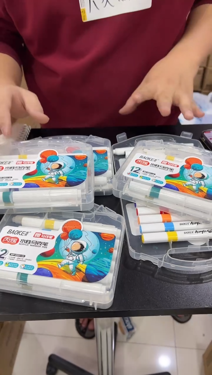 宝克2951-12色丙烯马克笔5套