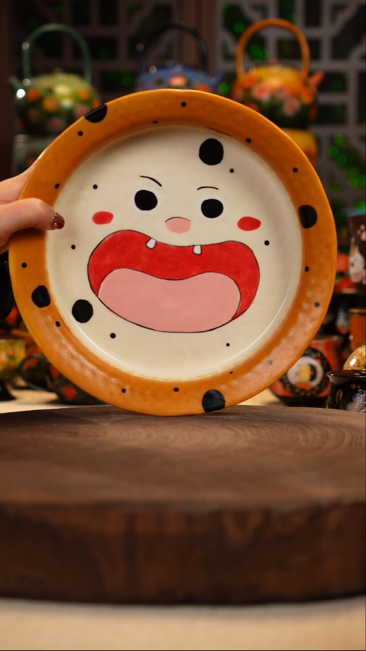 陶瓷油画手绘釉下彩