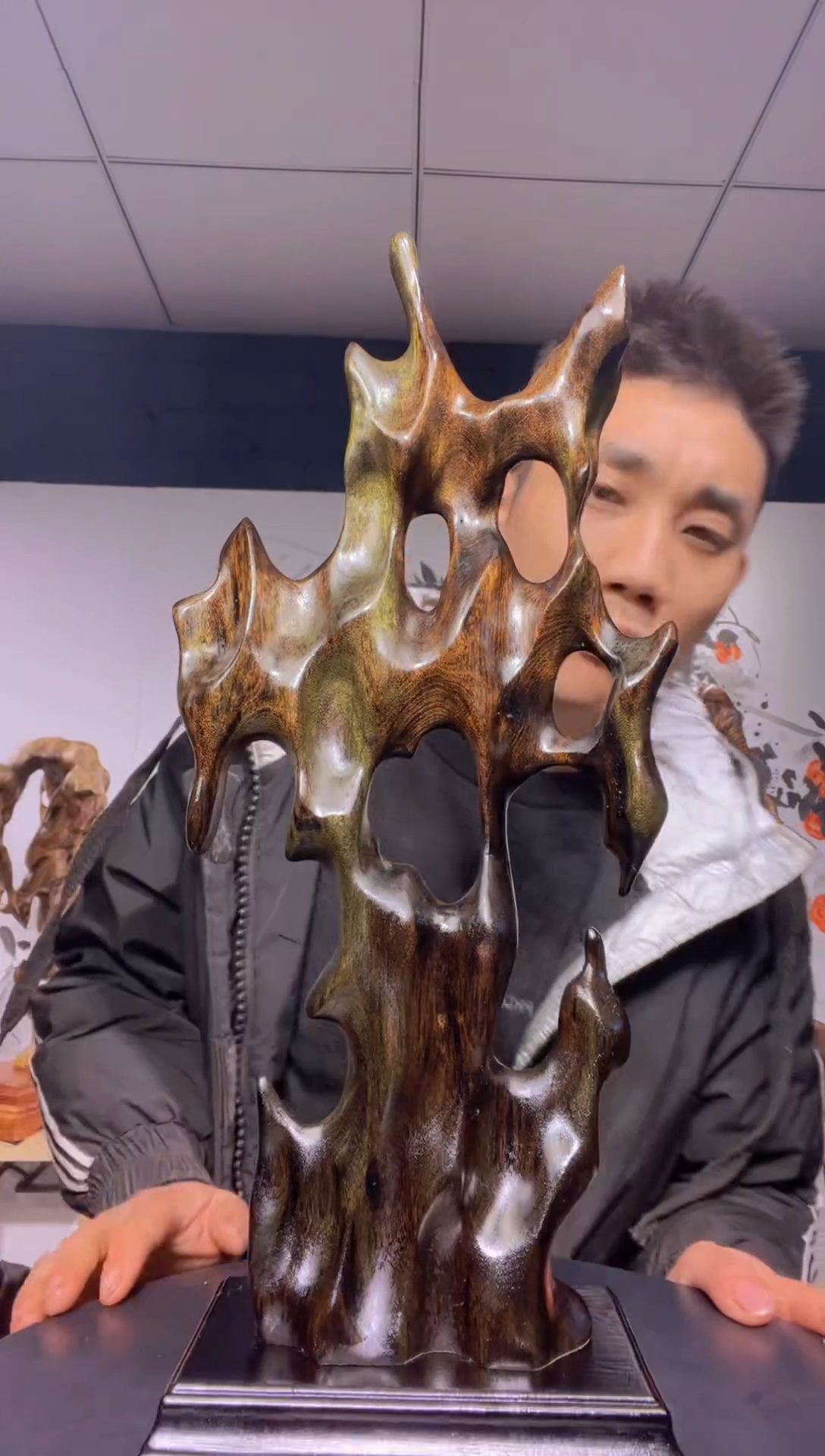 【闪购商品】金丝楠木雕金丝楠木工艺品摆件