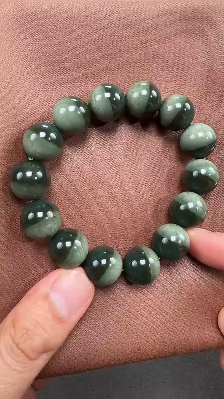 未镶嵌手串和田玉0**8和田玉精品圆珠手串