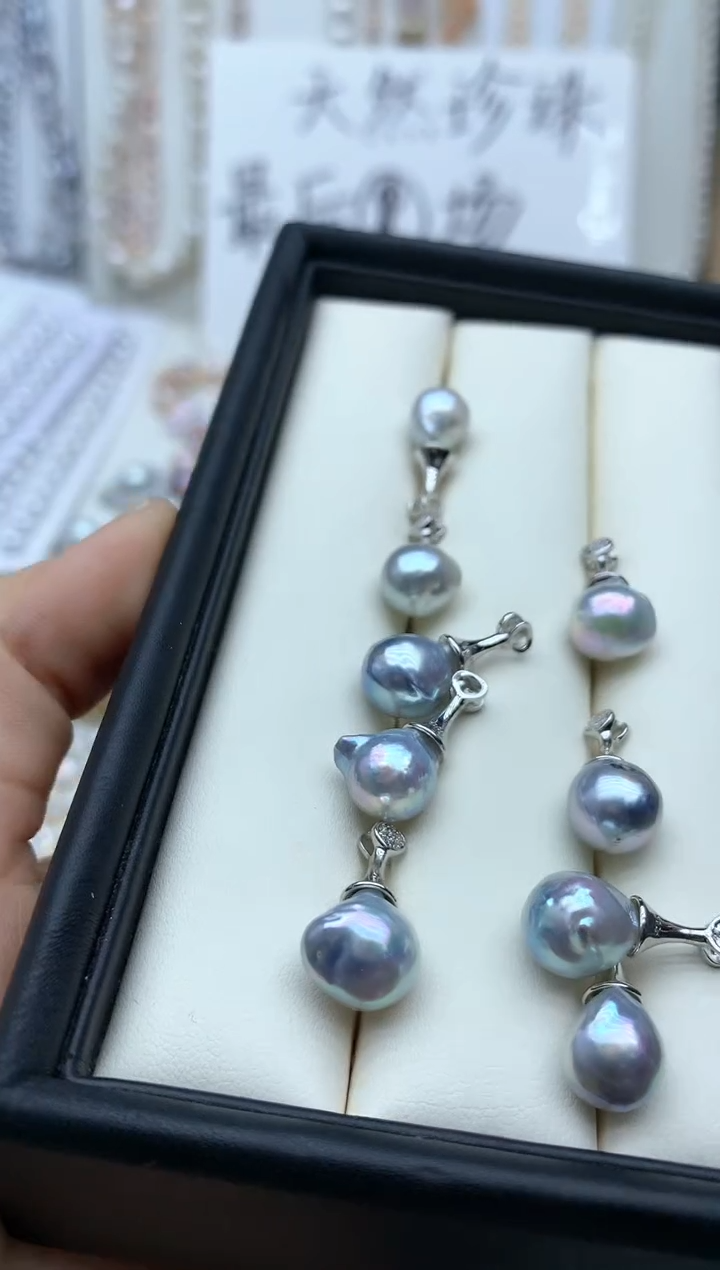 【闪购商品】海水珍珠颈饰银S925镶嵌多样性发其一8mm