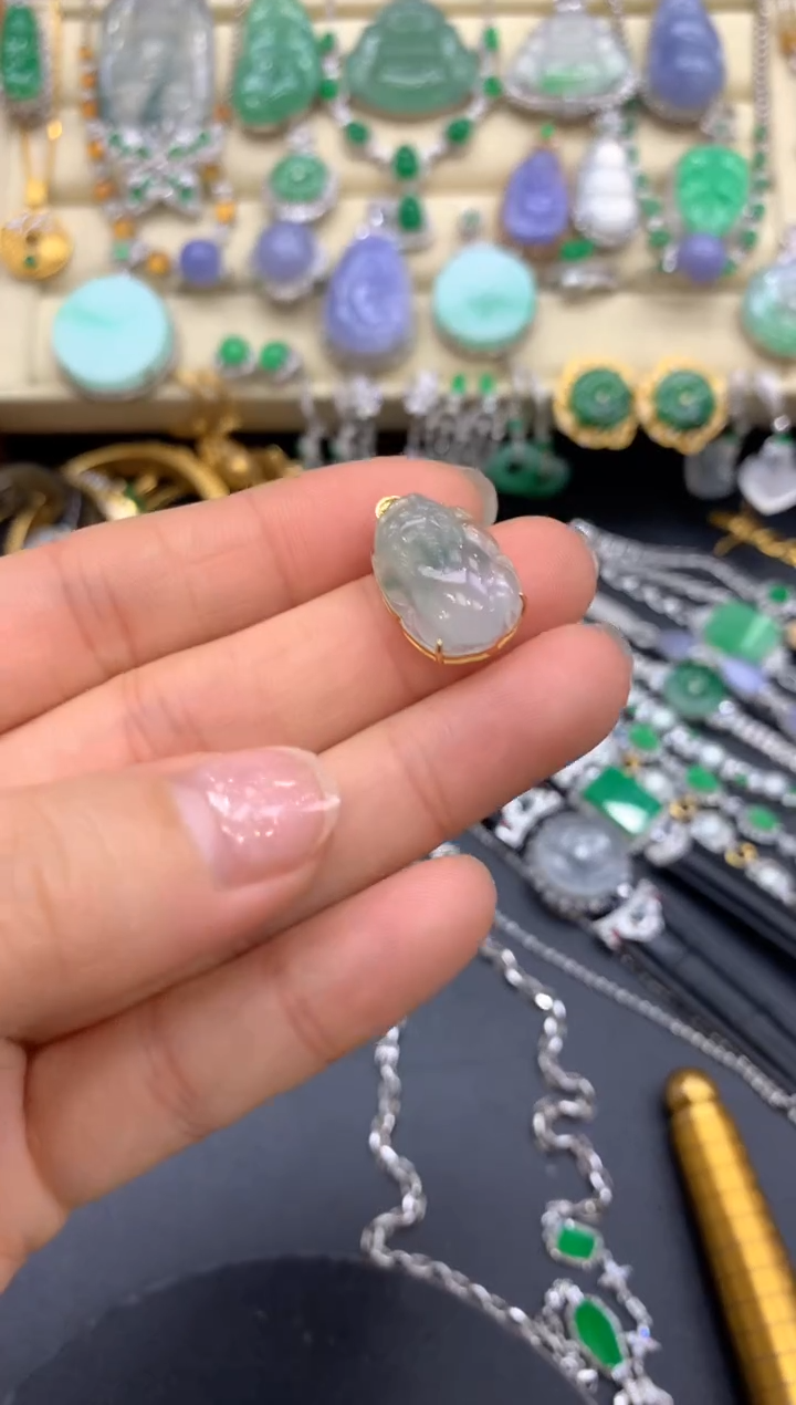 【闪购商品】翡翠颈饰18K金镶嵌112-中国好珍宝