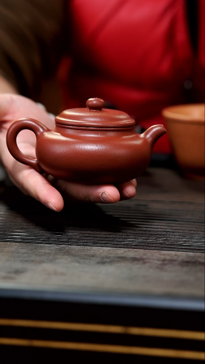 【闪购商品】紫砂茶壶17-全手朱泥仿古150cc
