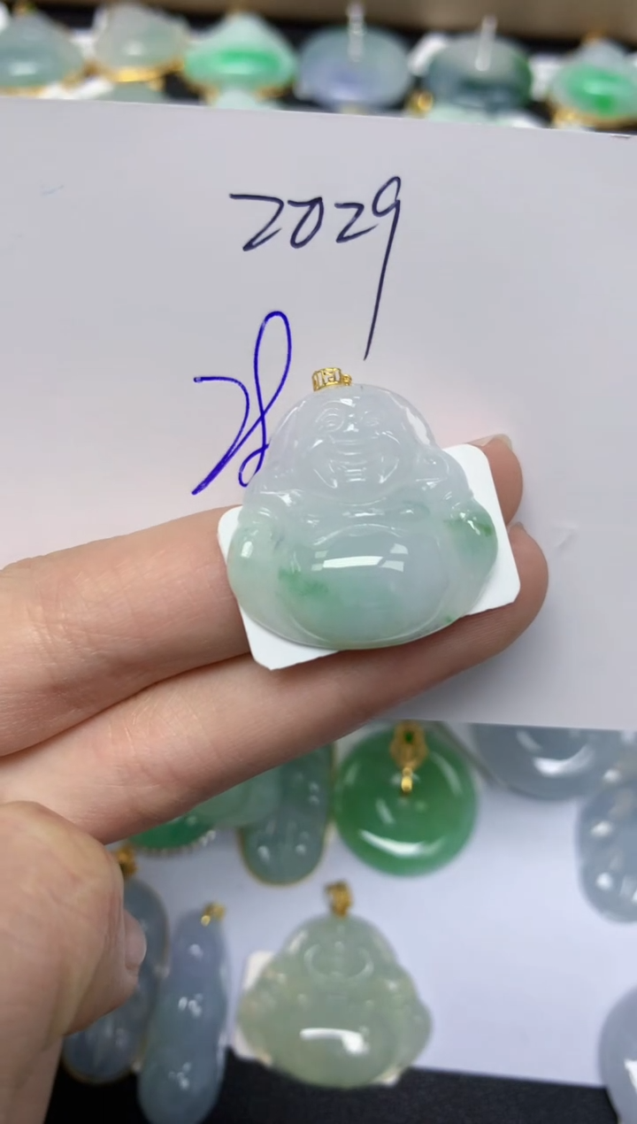 【闪购商品】翡翠颈饰18K金镶嵌天然翡翠A货