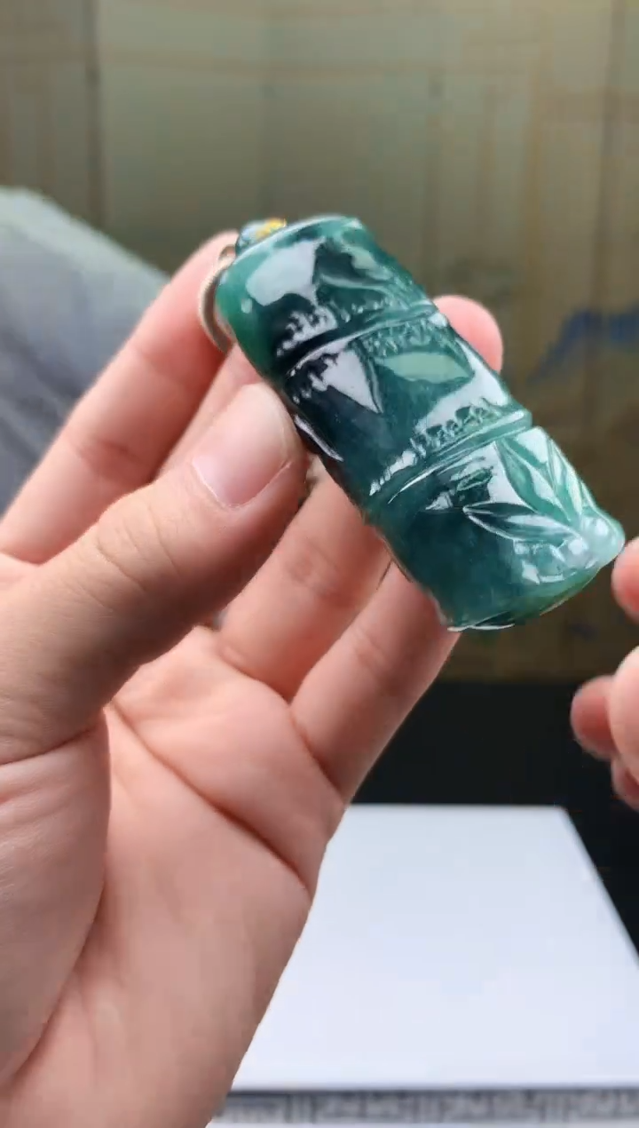 【闪购商品】定制翡翠未镶嵌5028bb-毛货挂件41