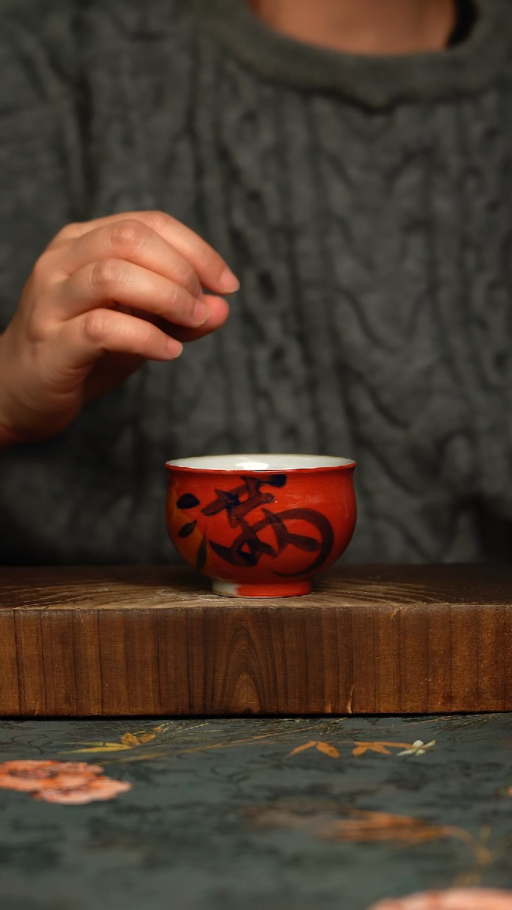 瓷片釉下彩手工手绘同款陶器